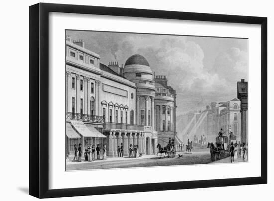 Harmonic Institution, Regent Street, from 'London and it's Environs in the Nineteenth Century'-Thomas Hosmer Shepherd-Framed Giclee Print