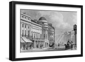 Harmonic Institution, Regent Street, from 'London and it's Environs in the Nineteenth Century'-Thomas Hosmer Shepherd-Framed Giclee Print