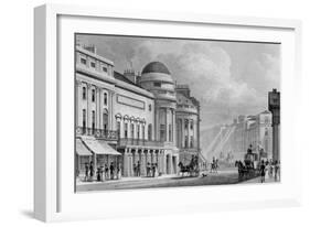 Harmonic Institution, Regent Street, from 'London and it's Environs in the Nineteenth Century'-Thomas Hosmer Shepherd-Framed Giclee Print