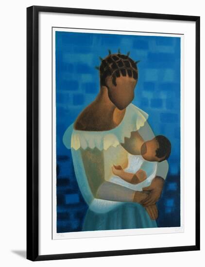 Harmonie en bleu-Louis Toffoli-Framed Limited Edition