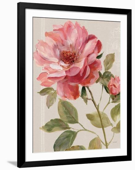 Harmonious Rose Linen-Lisa Audit-Framed Art Print