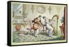 Harmony before Matrimony, 1805-James Gillray-Framed Stretched Canvas