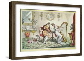 Harmony before Matrimony, 1805-James Gillray-Framed Giclee Print