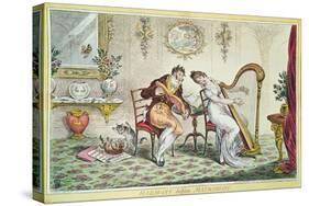 Harmony before Matrimony, 1805-James Gillray-Stretched Canvas