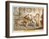 Harmony before Matrimony', Published 1805 (Coloured Engraving)-James Gillray-Framed Giclee Print