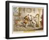 Harmony before Matrimony', Published 1805 (Coloured Engraving)-James Gillray-Framed Giclee Print