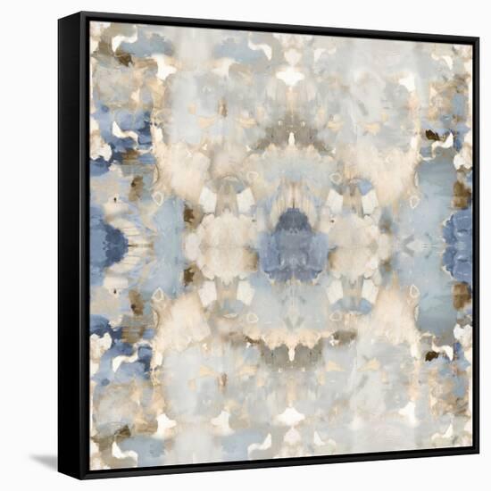 Harmony Blue and Brown III-Ellie Roberts-Framed Stretched Canvas