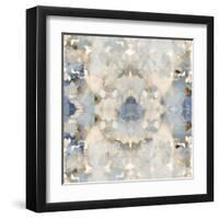 Harmony Blue and Brown III-Ellie Roberts-Framed Art Print