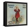 Harmony Brand - San Dimas, California - Citrus Crate Label-Lantern Press-Framed Stretched Canvas