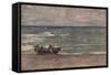 'Harmony in Blue and Silver: Beaching The Boat, Etretat', c1897-James Abbott McNeill Whistler-Framed Stretched Canvas