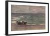 'Harmony in Blue and Silver: Beaching The Boat, Etretat', c1897-James Abbott McNeill Whistler-Framed Giclee Print