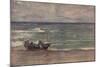 'Harmony in Blue and Silver: Beaching The Boat, Etretat', c1897-James Abbott McNeill Whistler-Mounted Giclee Print