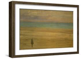 Harmony in Blue and Silver: Trouville, 1865-James Abbott McNeill Whistler-Framed Giclee Print