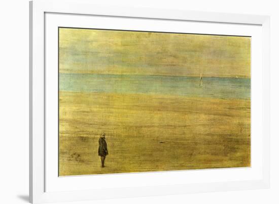 Harmony In Blue and Silver - Trouville-James Abbott McNeill Whistler-Framed Premium Giclee Print