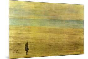 Harmony In Blue and Silver - Trouville-James Abbott McNeill Whistler-Mounted Premium Giclee Print