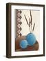 Harmony in Blue & Brown I-Karsten Kirchner-Framed Art Print
