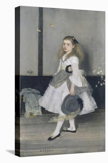 Harmony in Grey and Green: Miss Cicely Alexander-James Abbott McNeill Whistler-Stretched Canvas