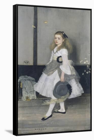 Harmony in Grey and Green: Miss Cicely Alexander-James Abbott McNeill Whistler-Framed Stretched Canvas