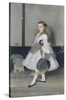 Harmony in Grey and Green: Miss Cicely Alexander-James Abbott McNeill Whistler-Stretched Canvas