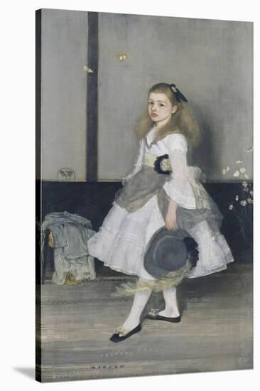 Harmony in Grey and Green: Miss Cicely Alexander-James Abbott McNeill Whistler-Stretched Canvas