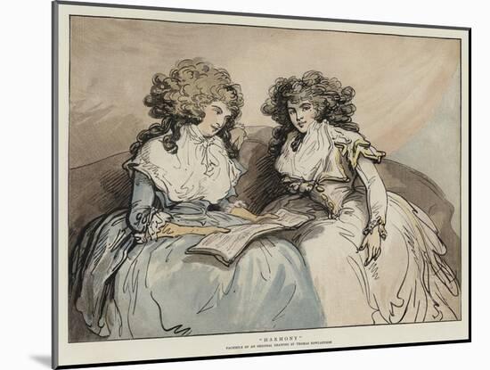 Harmony-Thomas Rowlandson-Mounted Giclee Print