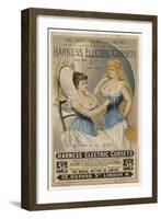 Harness' Electric Corset for Women of All Ages-null-Framed Art Print