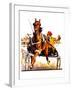 "Harness Race,"August 17, 1935-Maurice Bower-Framed Giclee Print