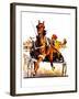 "Harness Race,"August 17, 1935-Maurice Bower-Framed Giclee Print