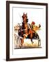 "Harness Race,"August 17, 1935-Maurice Bower-Framed Giclee Print