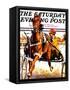 "Harness Race," Saturday Evening Post Cover, August 17, 1935-Maurice Bower-Framed Stretched Canvas