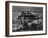 Harness Racing at All Russia Horse Show at the Hippodrome-Howard Sochurek-Framed Photographic Print