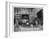 Harnessing the Black Horses at the Royal Mews, Buckingham Palace, London, C1888-null-Framed Giclee Print