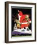 Harnessing the Reindeer - Child Life, December 1931-Keith Ward-Framed Giclee Print