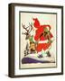 Harnessing the Reindeer - Child Life-Keith Ward-Framed Premium Giclee Print