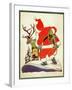 Harnessing the Reindeer - Child Life-Keith Ward-Framed Giclee Print