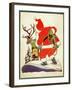 Harnessing the Reindeer - Child Life-Keith Ward-Framed Giclee Print