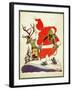 Harnessing the Reindeer - Child Life-Keith Ward-Framed Giclee Print