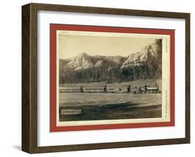 Harney Range. Horseshoe Curve on the B[Urlington] and M[Issouri River] Ry. Near Custer City, S.D-John C. H. Grabill-Framed Giclee Print
