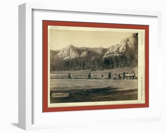 Harney Range. Horseshoe Curve on the B[Urlington] and M[Issouri River] Ry. Near Custer City, S.D-John C. H. Grabill-Framed Giclee Print