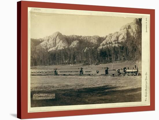 Harney Range. Horseshoe Curve on the B[Urlington] and M[Issouri River] Ry. Near Custer City, S.D-John C. H. Grabill-Stretched Canvas