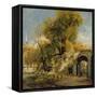 Harnham Gate, Salisbury, c.1820-21-John Constable-Framed Stretched Canvas