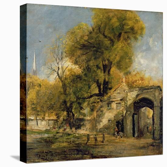 Harnham Gate, Salisbury, c.1820-21-John Constable-Stretched Canvas
