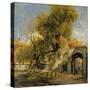 Harnham Gate, Salisbury, c.1820-21-John Constable-Stretched Canvas