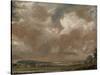 Harnham Ridge, Salisbury, C.1829 (Oil on Beige Wove Paper, Mounted on Canvas)-John Constable-Stretched Canvas
