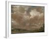 Harnham Ridge, Salisbury, C.1829 (Oil on Beige Wove Paper, Mounted on Canvas)-John Constable-Framed Giclee Print