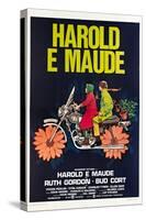 Harold and Maude, Italian poster, Ruth Gordon, Bud Cort, 1971-null-Stretched Canvas