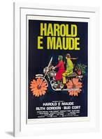 Harold and Maude, Italian poster, Ruth Gordon, Bud Cort, 1971-null-Framed Art Print