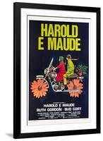 Harold and Maude, Italian poster, Ruth Gordon, Bud Cort, 1971-null-Framed Art Print