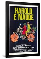 Harold and Maude, Italian poster, Ruth Gordon, Bud Cort, 1971-null-Framed Poster