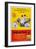 Harold and Maude, Ruth Gordon, Bud Cort, 1971-null-Framed Art Print